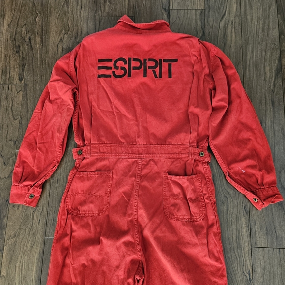 Vintage Esprit Coverall Jumpsuit Adult Large 80s 90s - Picture 7 of 9